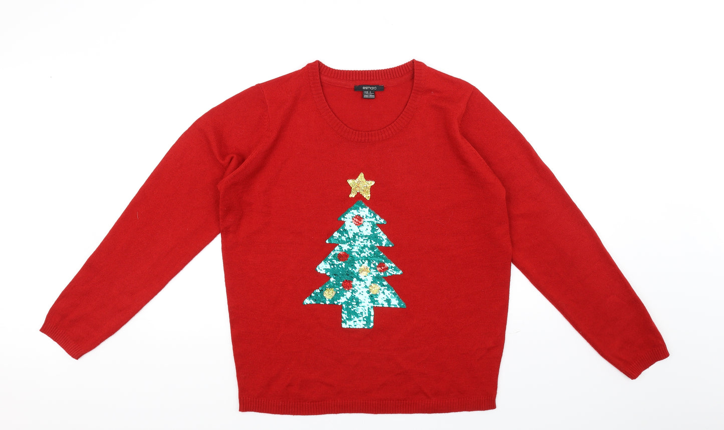 ESMARA Mens Red   Pullover Jumper Size M  - Christmas