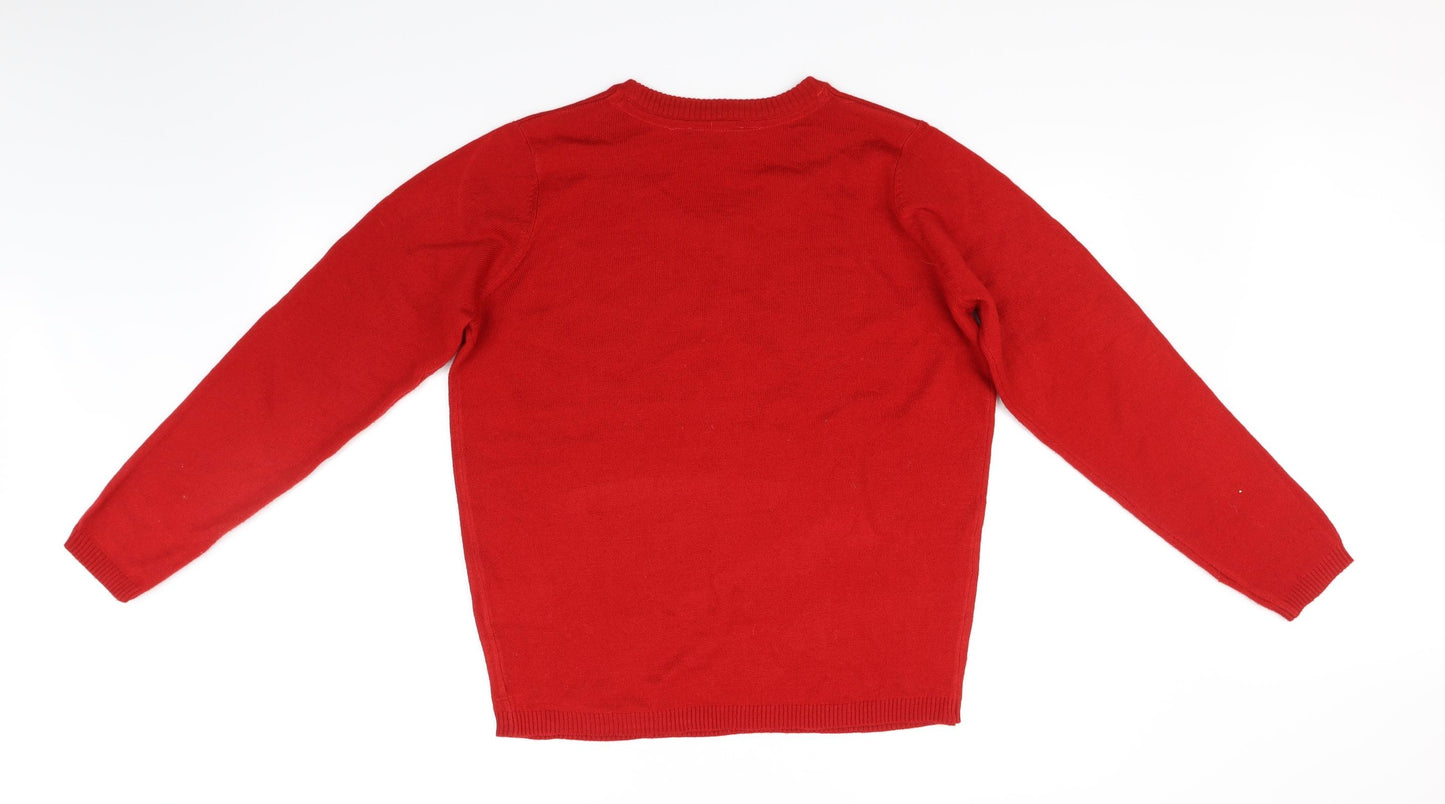 ESMARA Mens Red   Pullover Jumper Size M  - Christmas