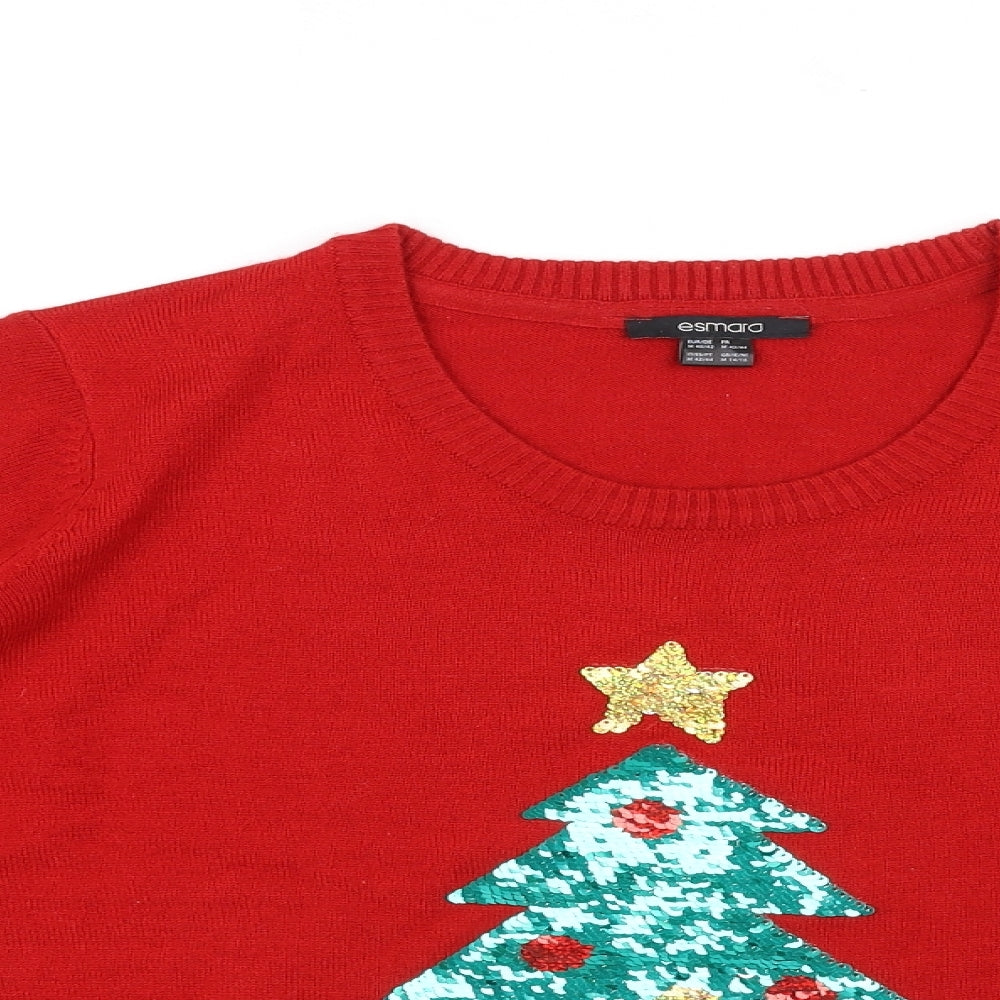 ESMARA Mens Red   Pullover Jumper Size M  - Christmas
