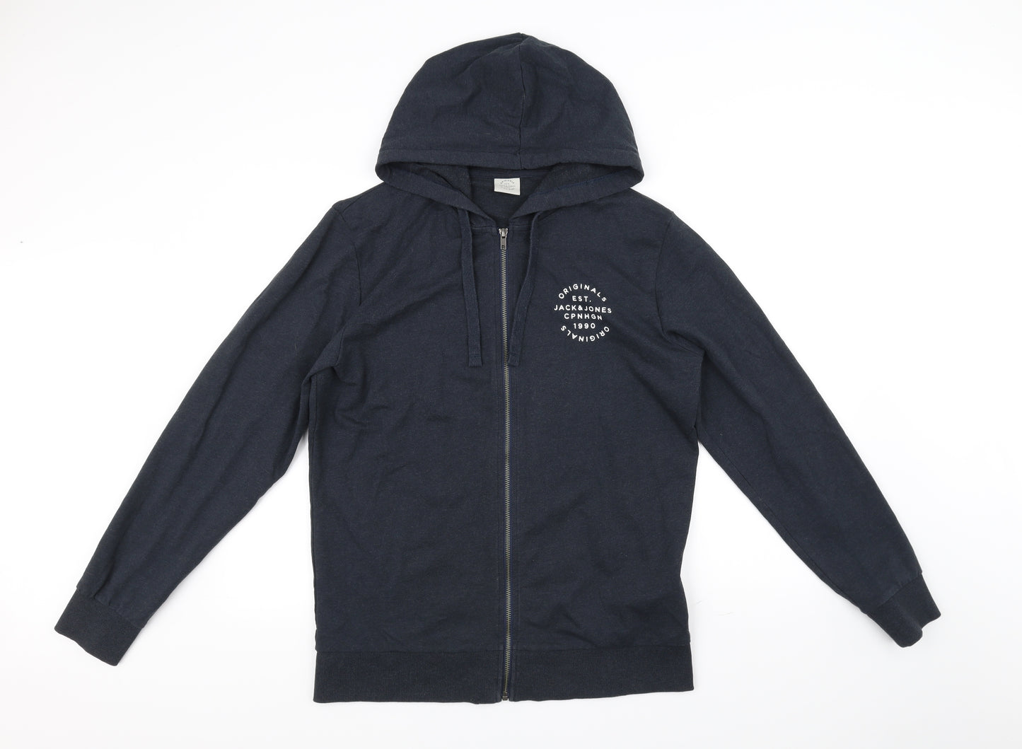 JACK & JONES Mens Blue   Full Zip Jumper Size M