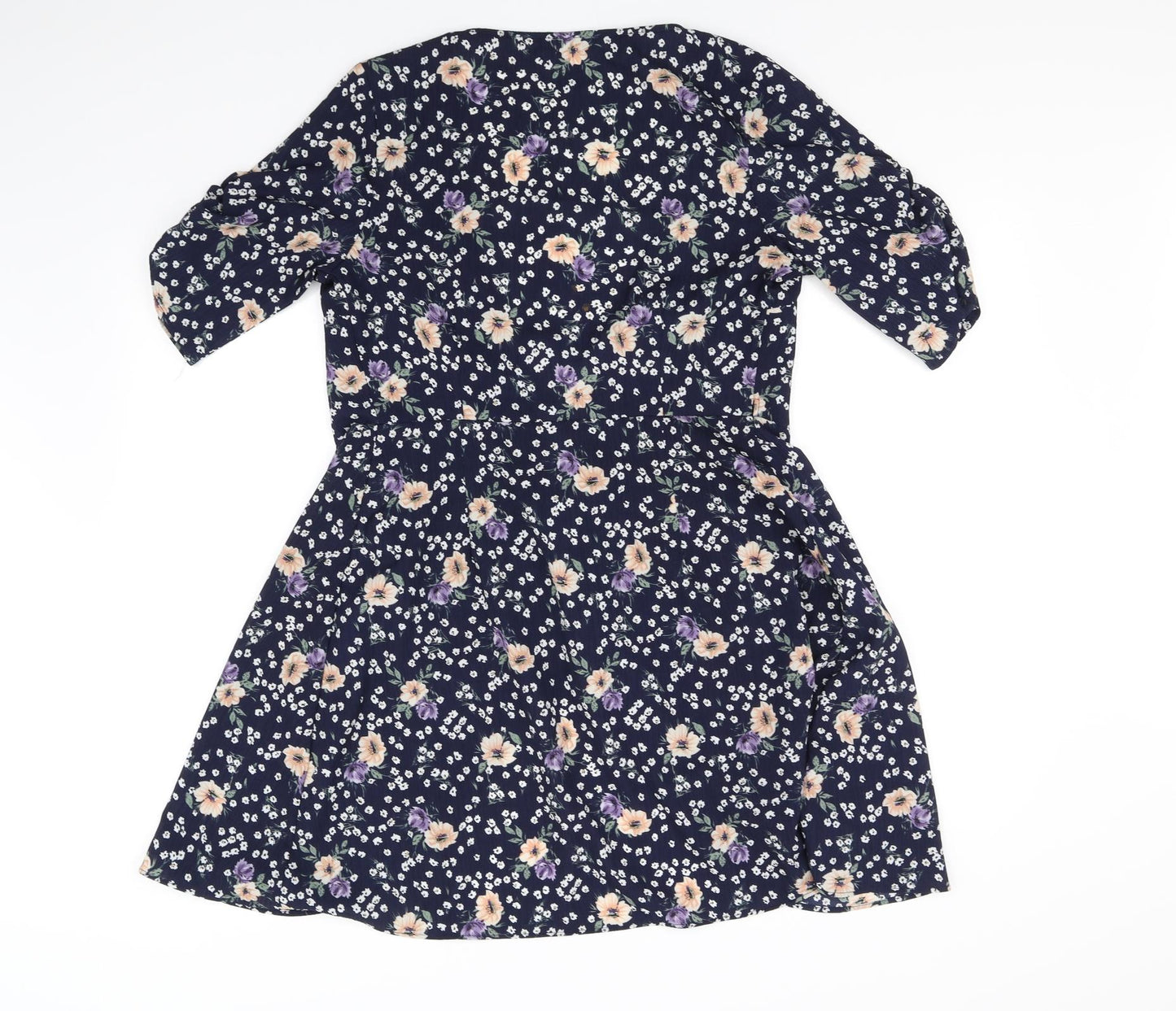 Glamorous Womens Blue Floral  A-Line  Size S