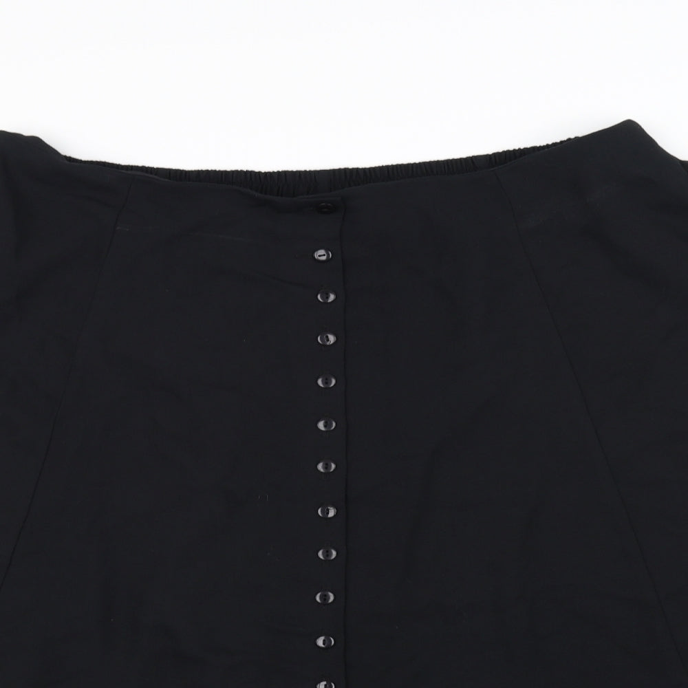 essence Womens Black   Flare Skirt Size 28