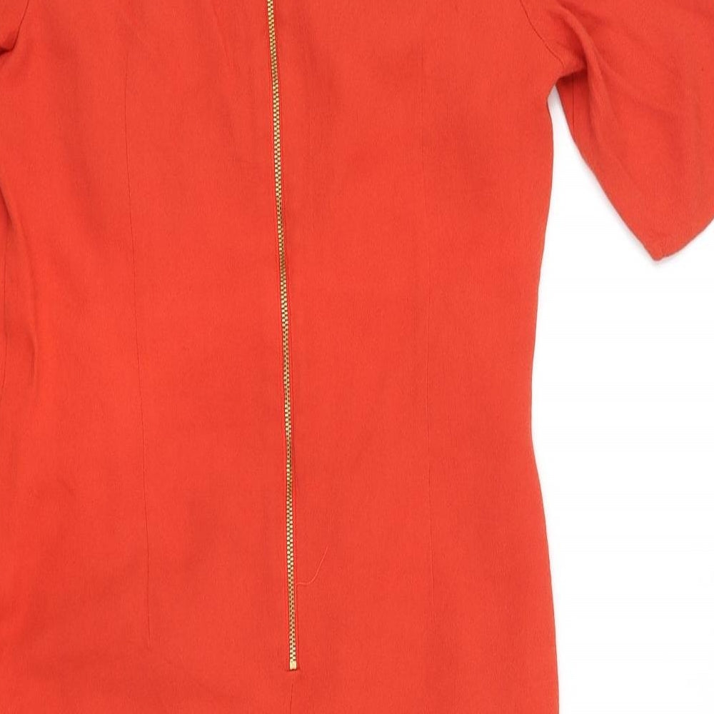 Per Una Womens Orange   Fit & Flare  Size 14