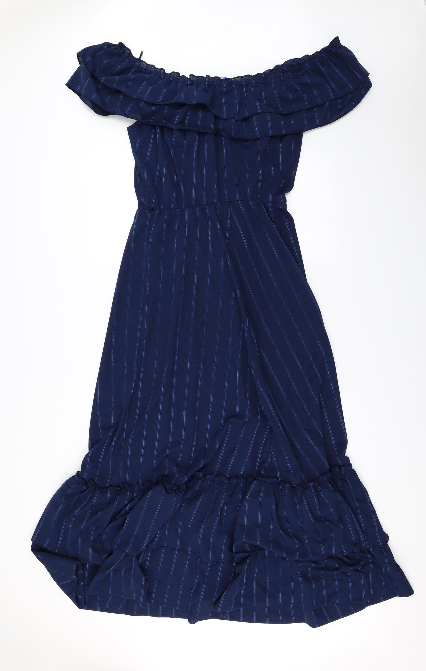 Yessica  Womens Blue Striped  A-Line  Size 14