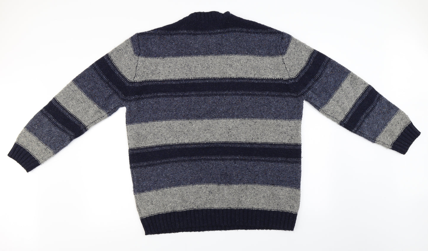 Debenhams  Mens Blue Striped  Pullover Jumper Size 2XL
