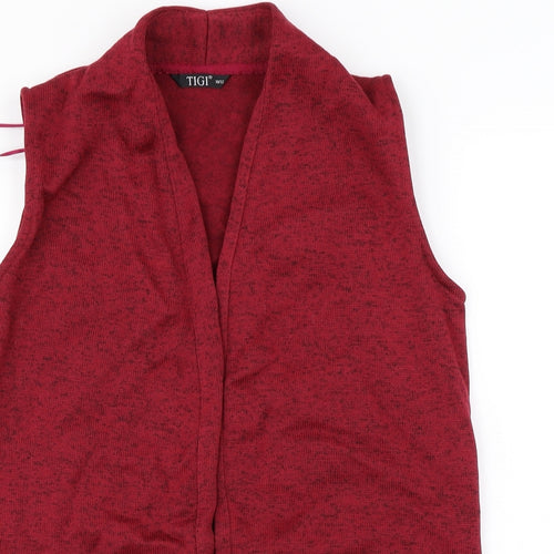 TIGI Womens Red   Cardigan Jumper Size 12