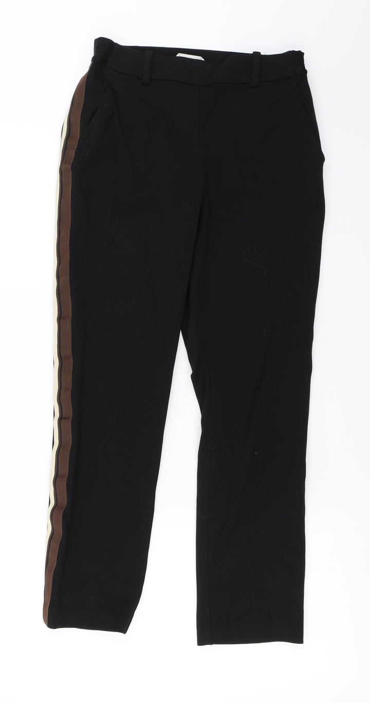 H&M Womens Black Trousers Size 8 L25 in