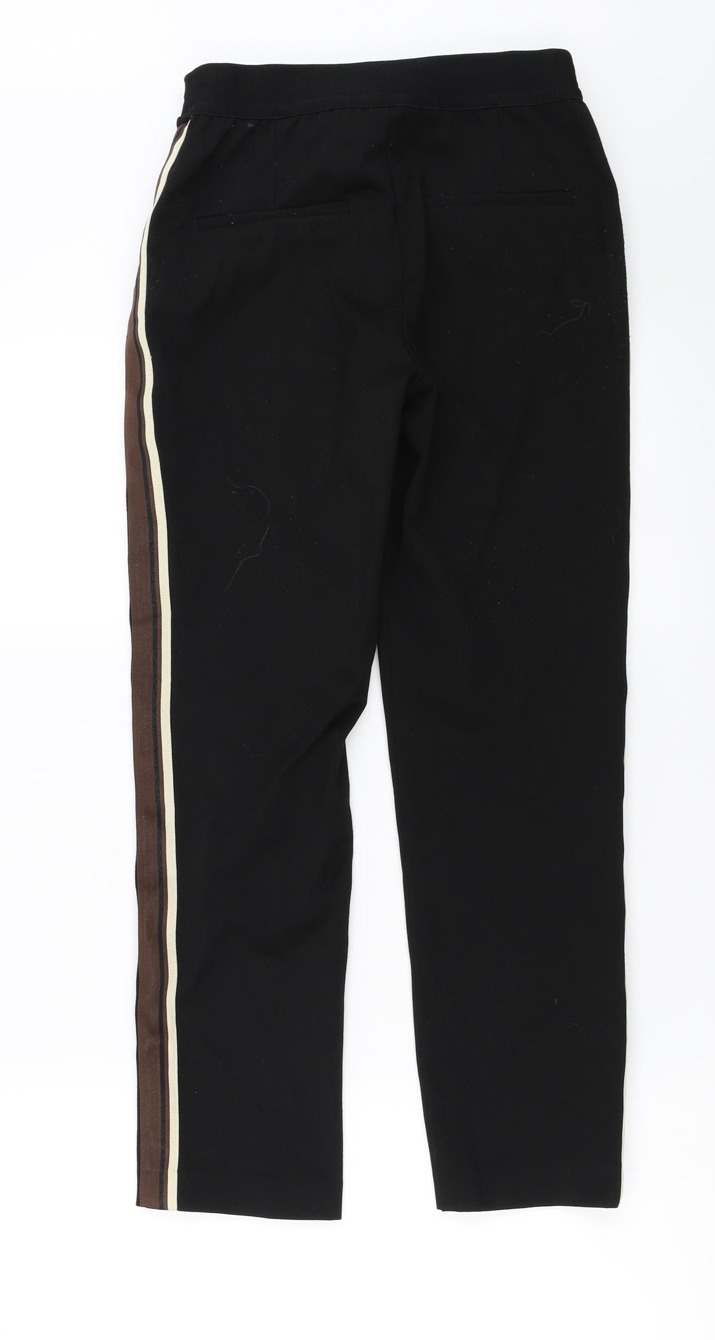H&M  Womens Black   Trousers  Size 8 L25 in