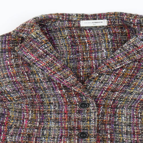 Doris Streich  Womens Grey   Cardigan Jumper Size 16