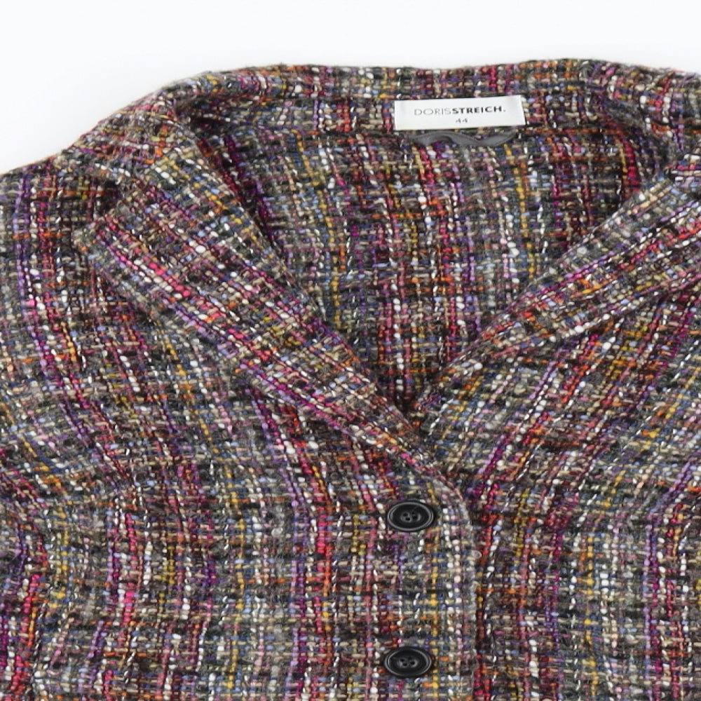 Doris Streich  Womens Grey   Cardigan Jumper Size 16