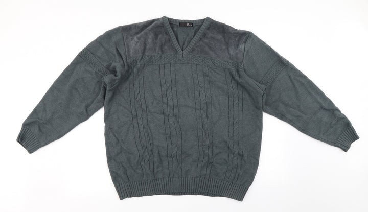 BHS Mens Grey Pullover Jumper Size L