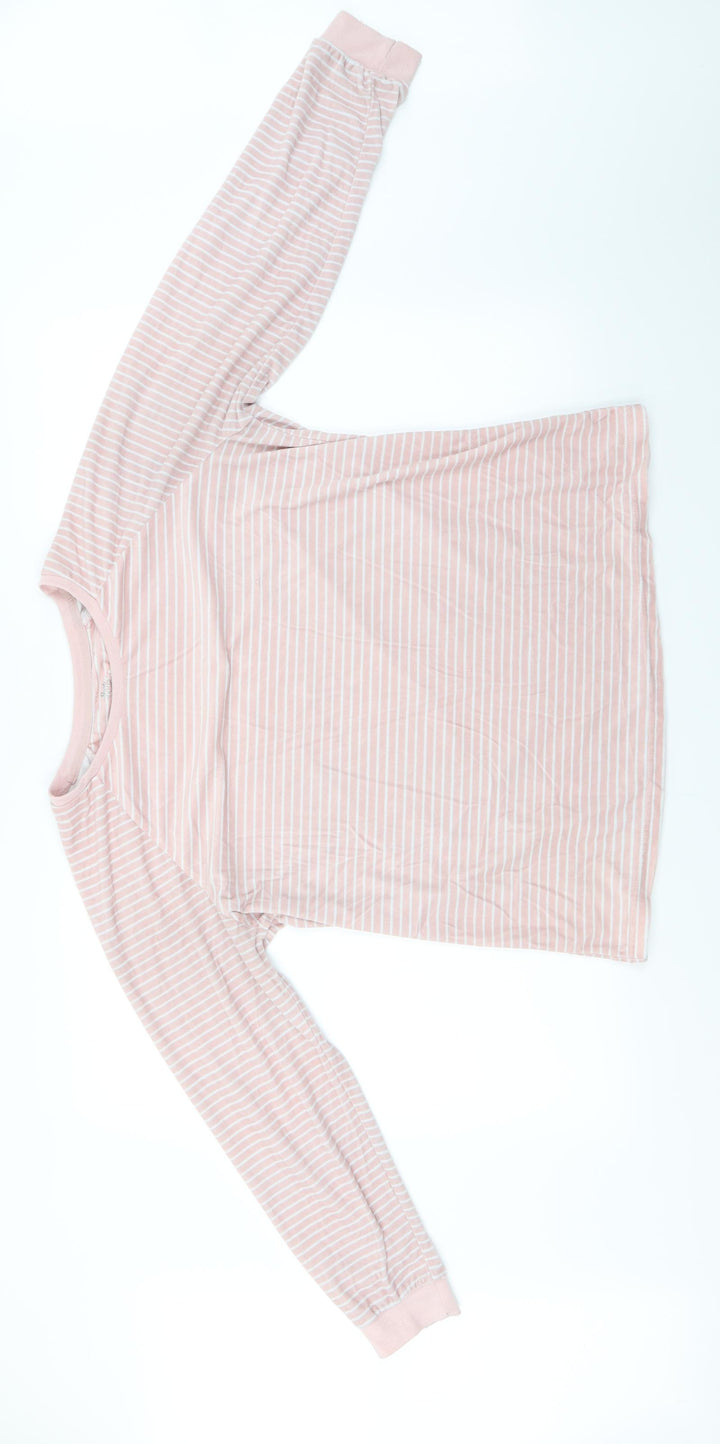 Love to lounge   Womens Pink Striped  Pullover Jumper Size 14