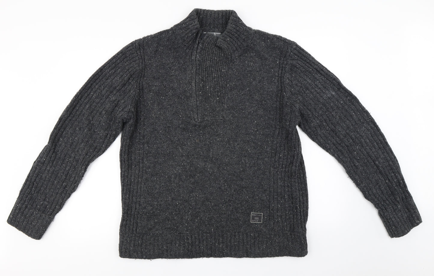 bnz Mens Grey   Pullover Jumper Size M