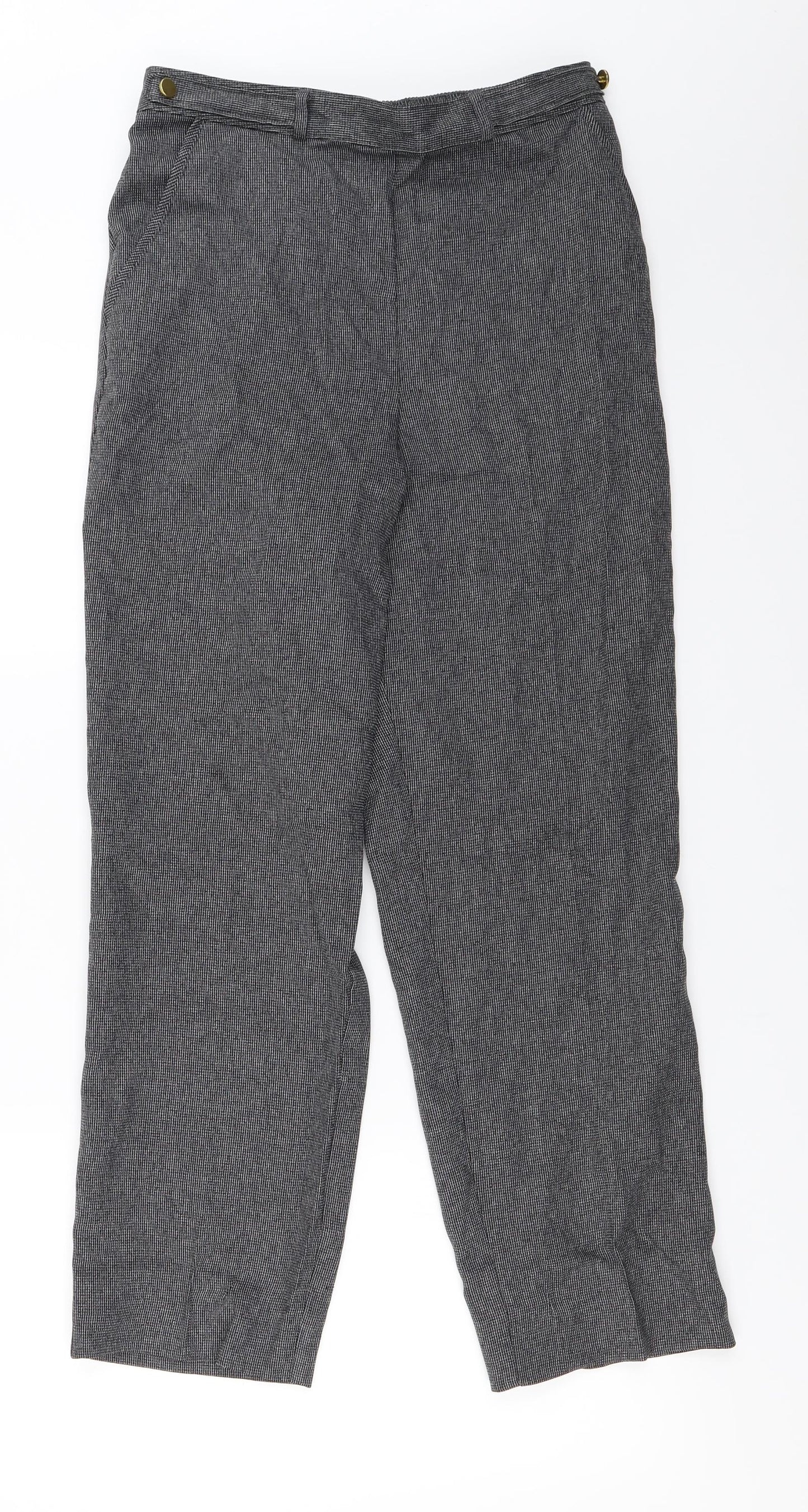 Marks and Spencer  Womens Grey   Trousers  Size 10 L25 in