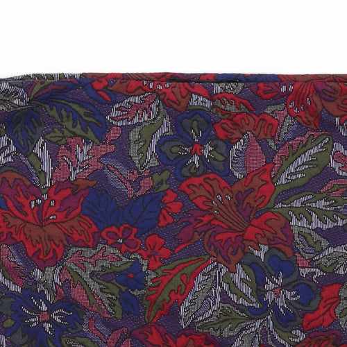 George  Womens Blue Floral  A-Line Skirt Size 12