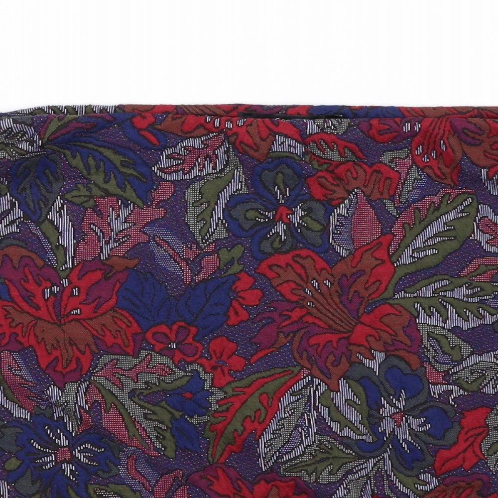 George  Womens Blue Floral  A-Line Skirt Size 12