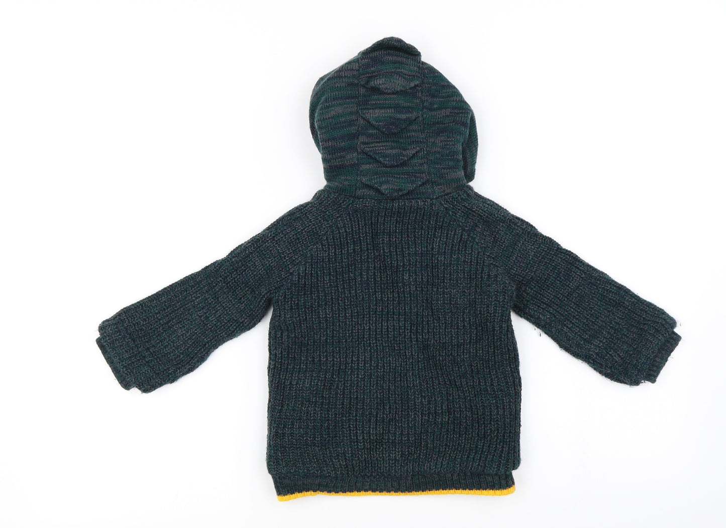 Nutmeg  Boys Green   Full Zip Hoodie Size 3-4 Years