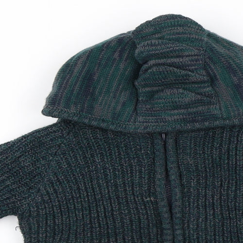 Nutmeg  Boys Green   Full Zip Hoodie Size 3-4 Years
