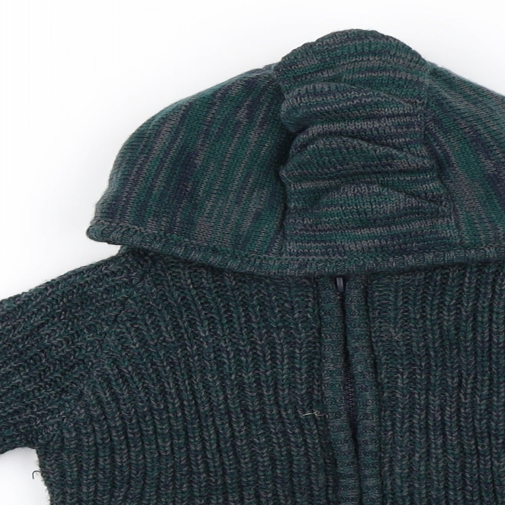 Nutmeg  Boys Green   Full Zip Hoodie Size 3-4 Years