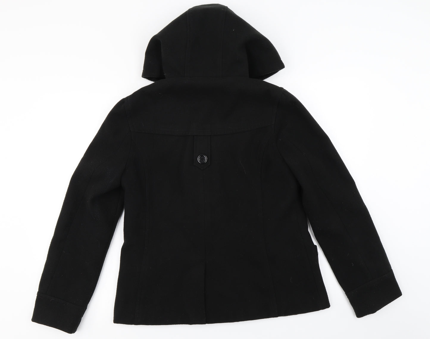 Internationale  Womens Black   Jacket Coat Size 10