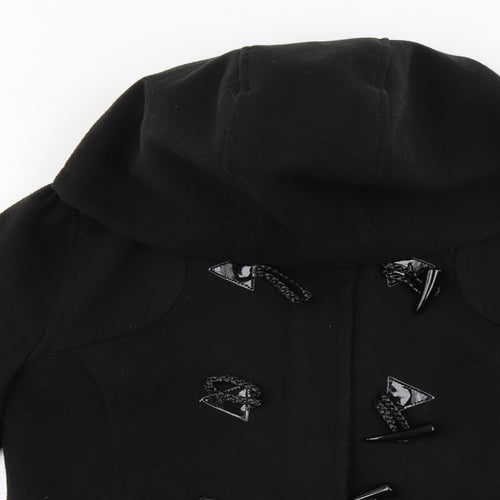 Internationale  Womens Black   Jacket Coat Size 10