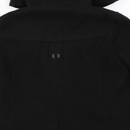Internationale  Womens Black   Jacket Coat Size 10