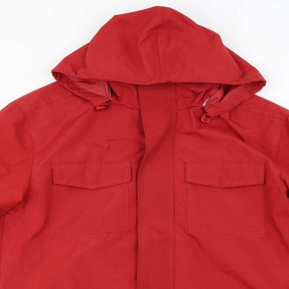 Atlas  Mens Red   Rain Coat Coat Size S