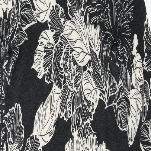 NEXT Womens Black Floral  Jumper Dress  Size 8