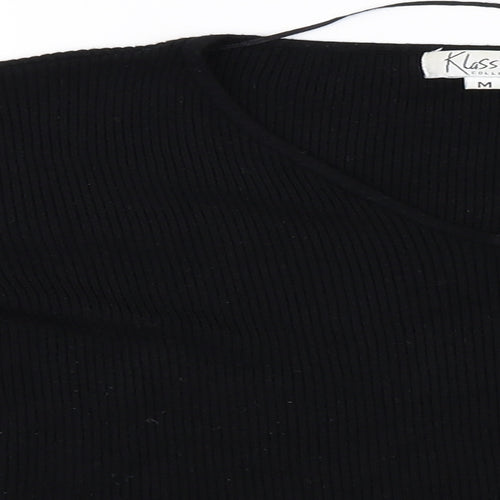Klass  Womens Black   Pullover Jumper Size M
