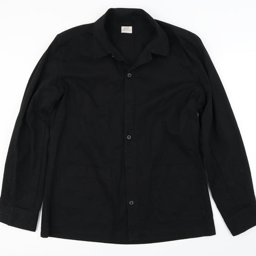 Authentic Casual Wear  Mens Black    Button-Up Size L