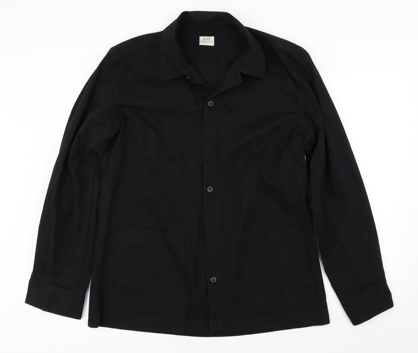 Authentic Casual Wear  Mens Black    Button-Up Size L