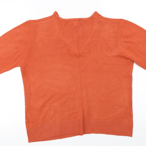 Ann marie  Womens Orange   Pullover Jumper Size XL