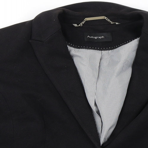 Autograph   Womens Black   Jacket Blazer Size 14