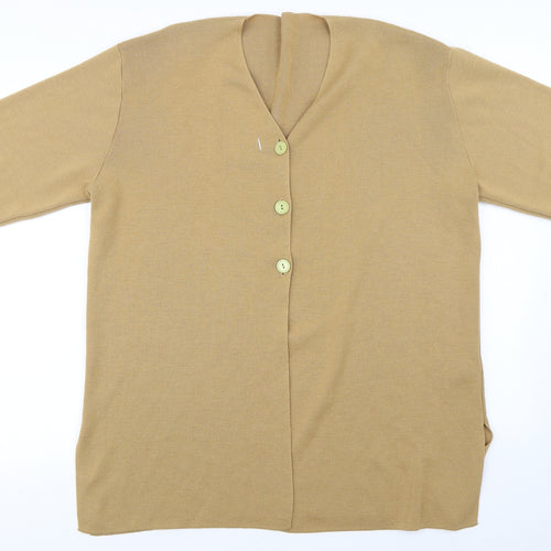 Marks and Spencer  Womens Beige   Cardigan Jumper Size 14
