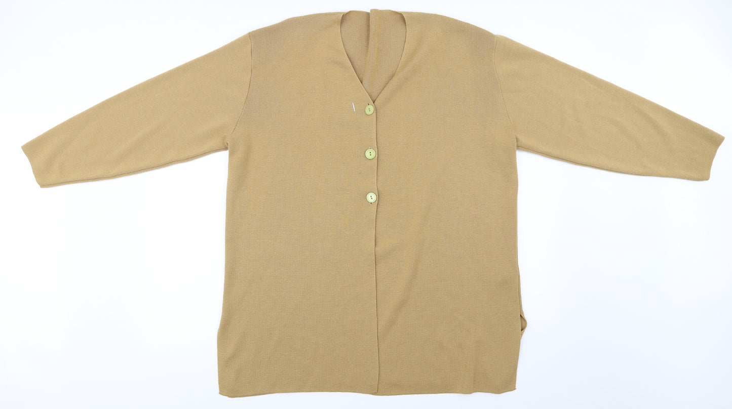 Marks and Spencer  Womens Beige   Cardigan Jumper Size 14