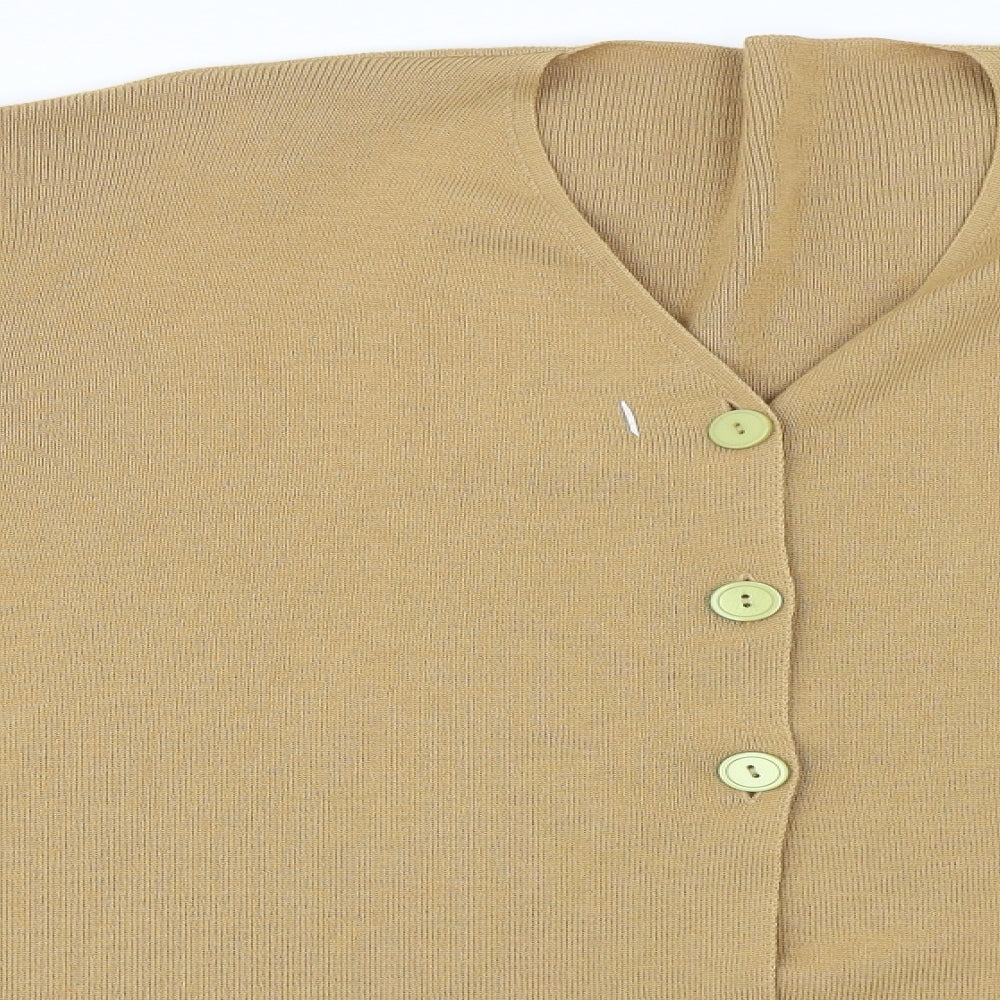 Marks and Spencer  Womens Beige   Cardigan Jumper Size 14