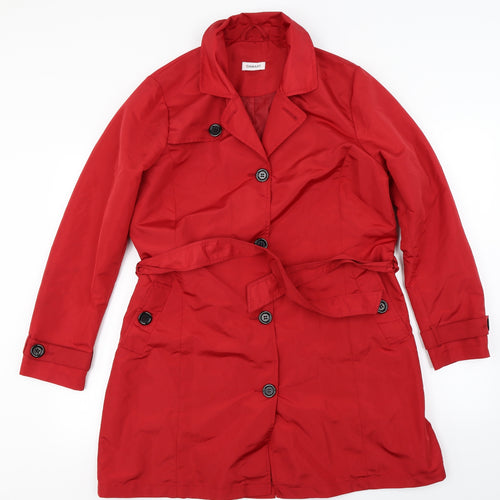 Damart  Womens Red   Jacket Coat Size 14