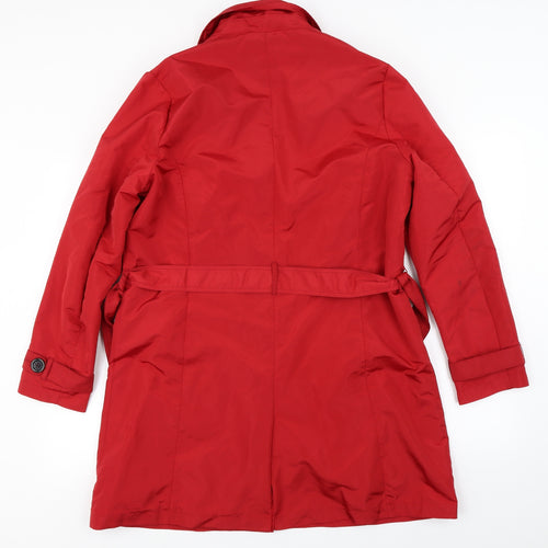Damart  Womens Red   Jacket Coat Size 14