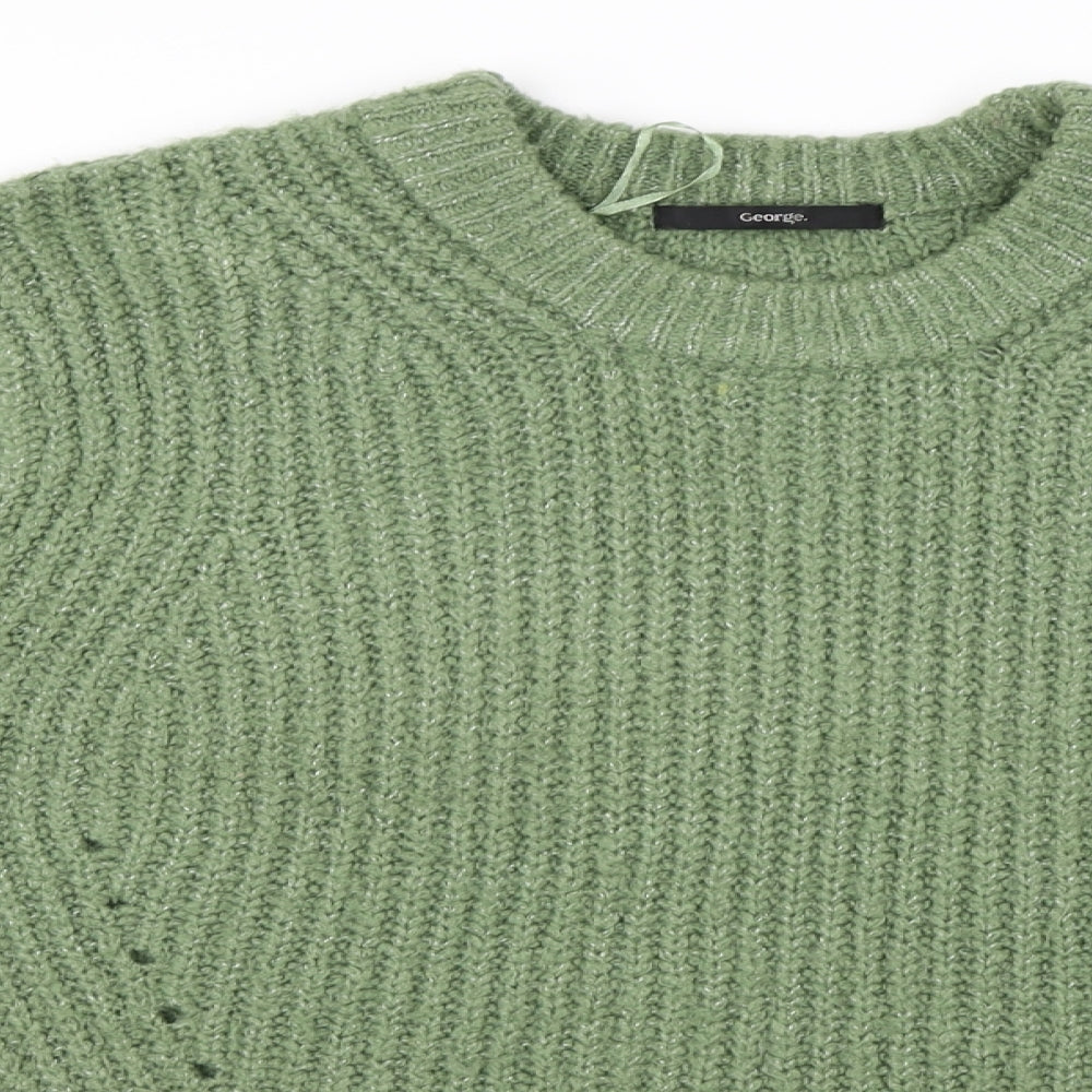 George  Womens Green   Pullover Jumper Size S