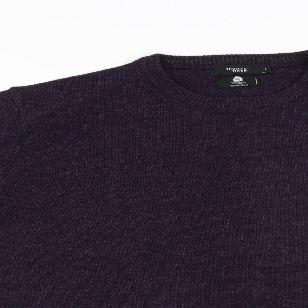 Thomas Nash  Mens Purple   Pullover Jumper Size L