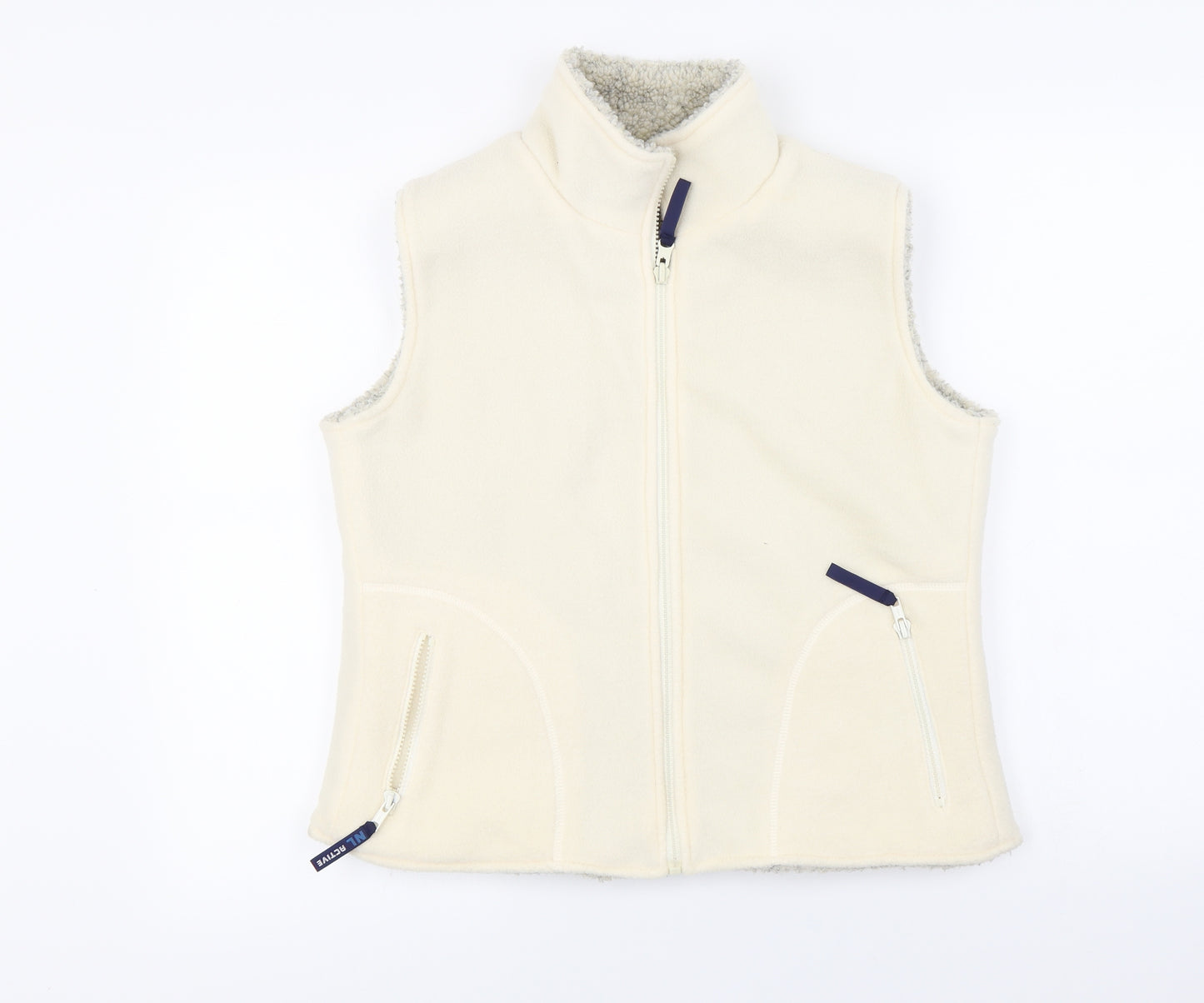 active  Womens Ivory   Gilet Coat Size L