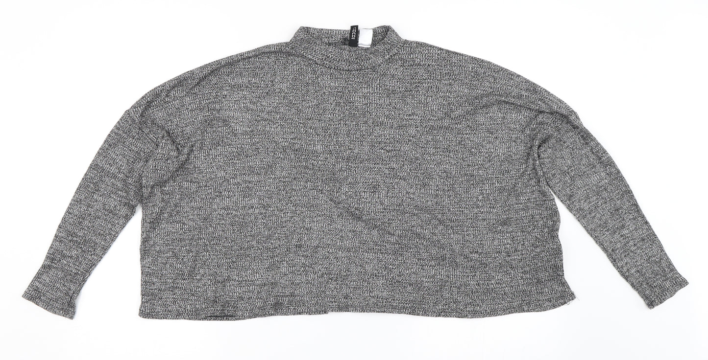 H&M Womens Grey   Pullover Jumper Size L
