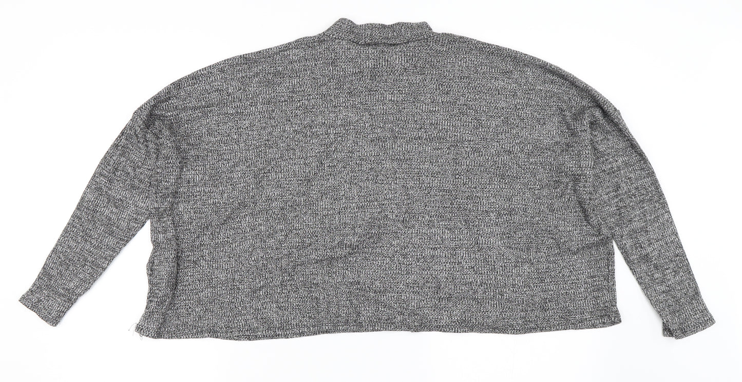 H&M Womens Grey   Pullover Jumper Size L