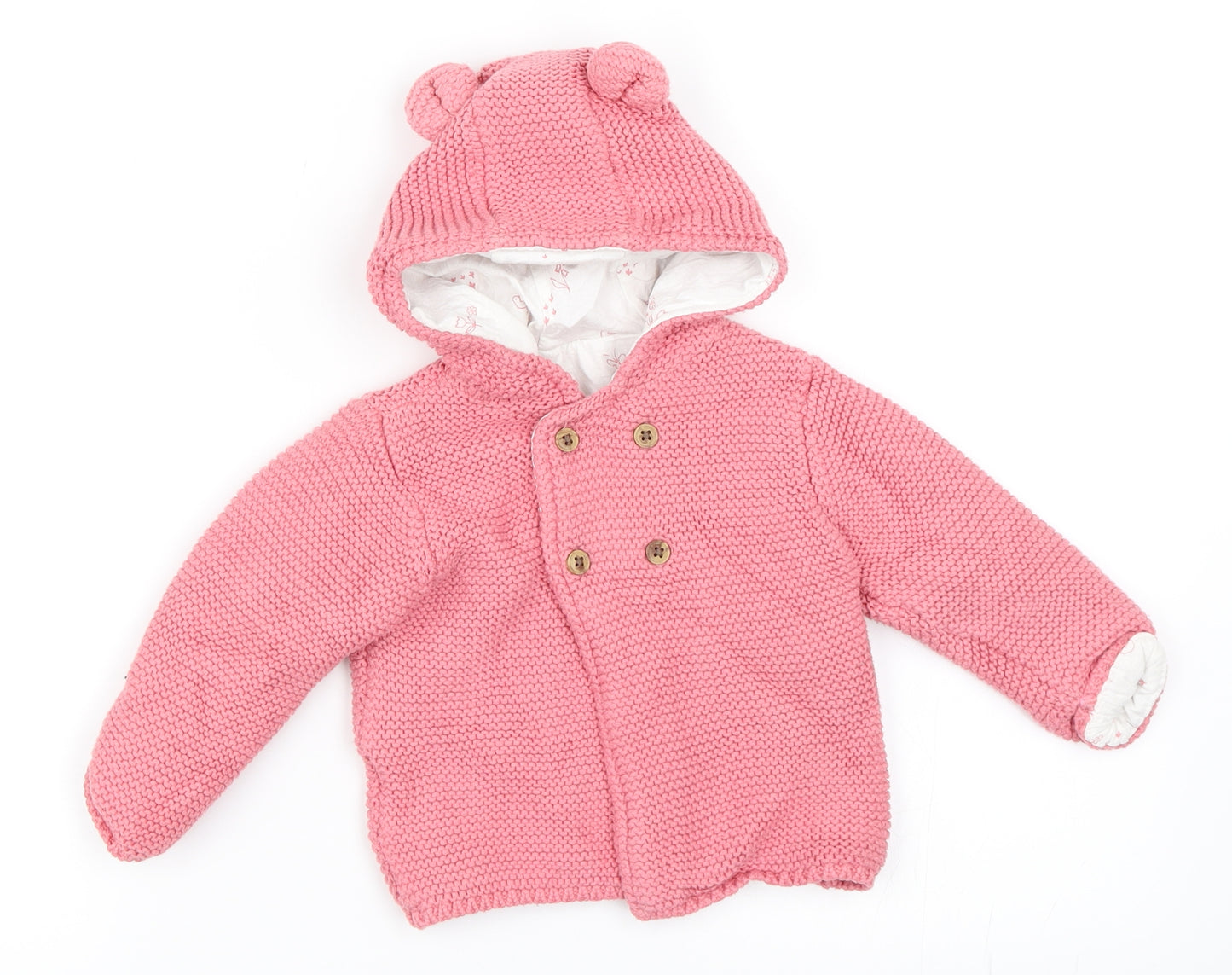 Marks and Spencer Girls Pink   Jacket  Size 6-9 Months