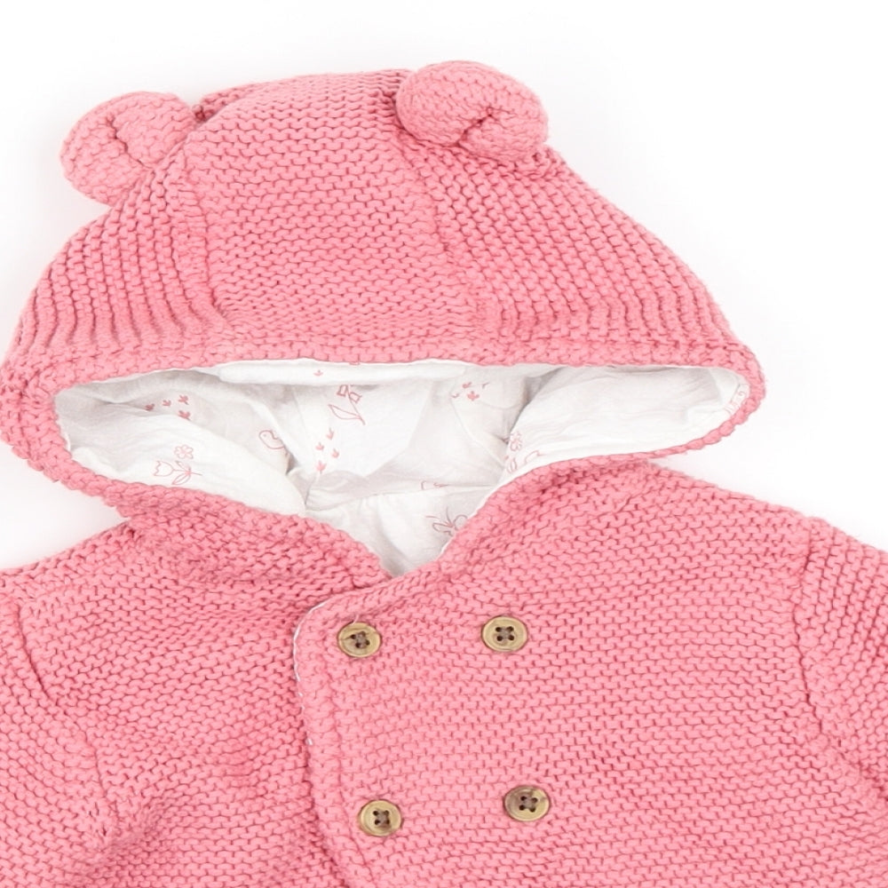 Marks and Spencer Girls Pink   Jacket  Size 6-9 Months