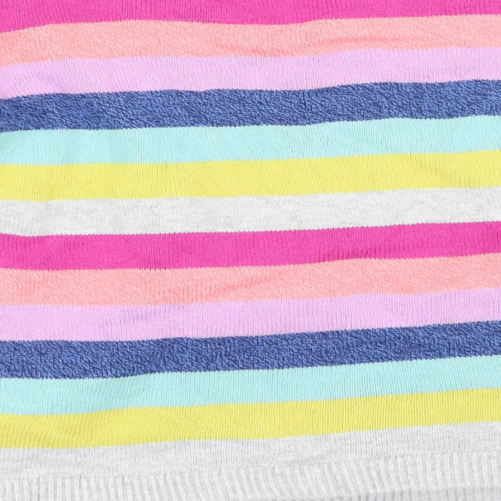 Gap Girls Grey Striped  Pullover Jumper Size 12-13 Years