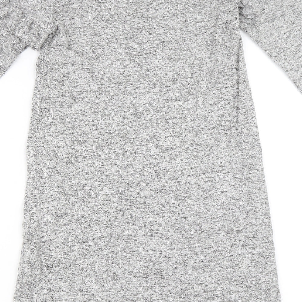 Dorothy Perkins Womens Grey   Jumper Dress  Size 8
