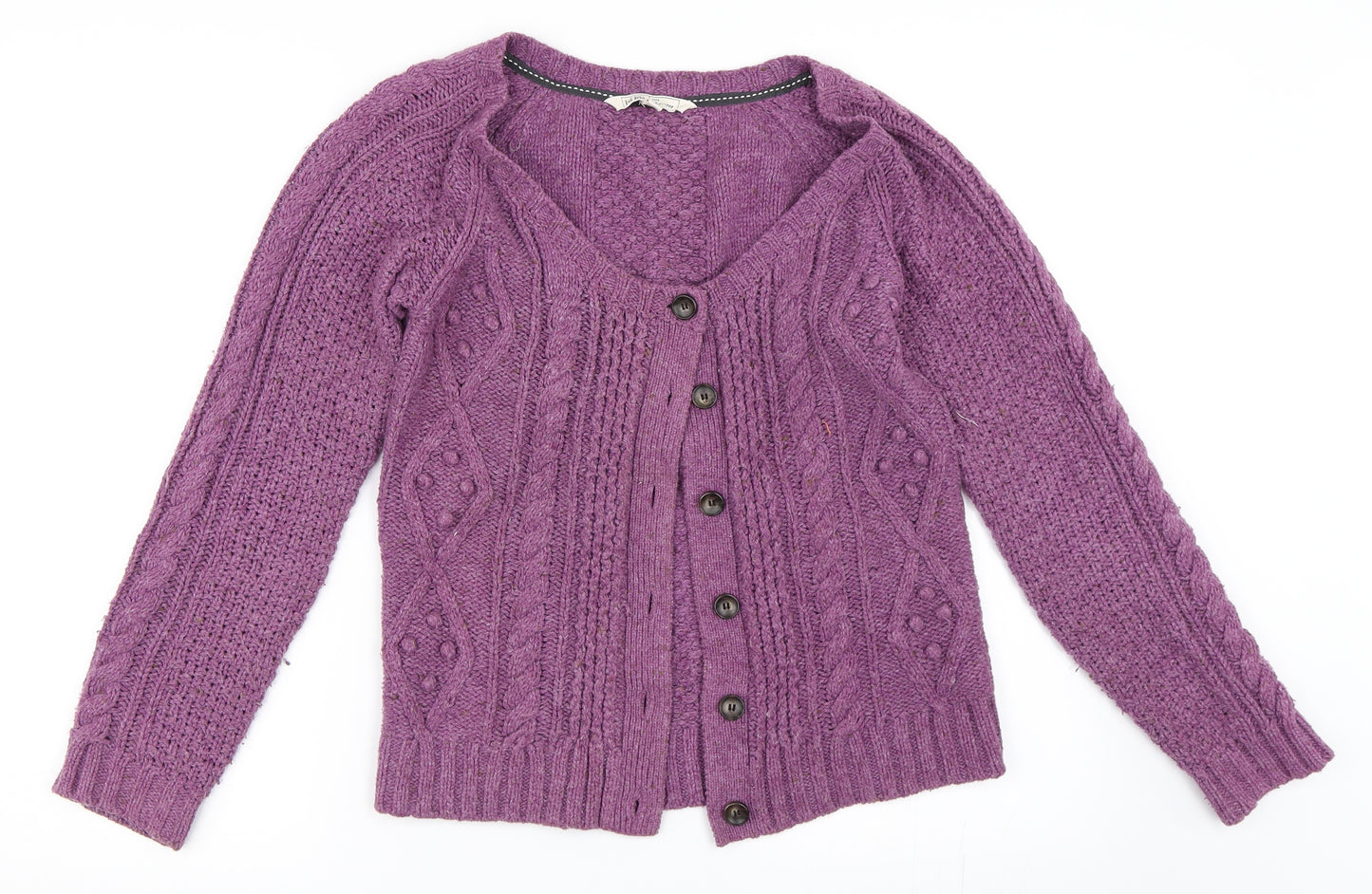 Fat Face Womens Purple   Cardigan Jumper Size 10