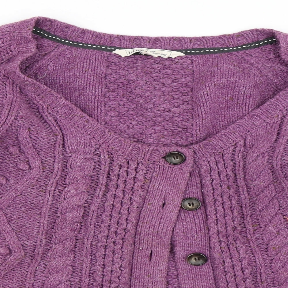 Fat Face Womens Purple   Cardigan Jumper Size 10