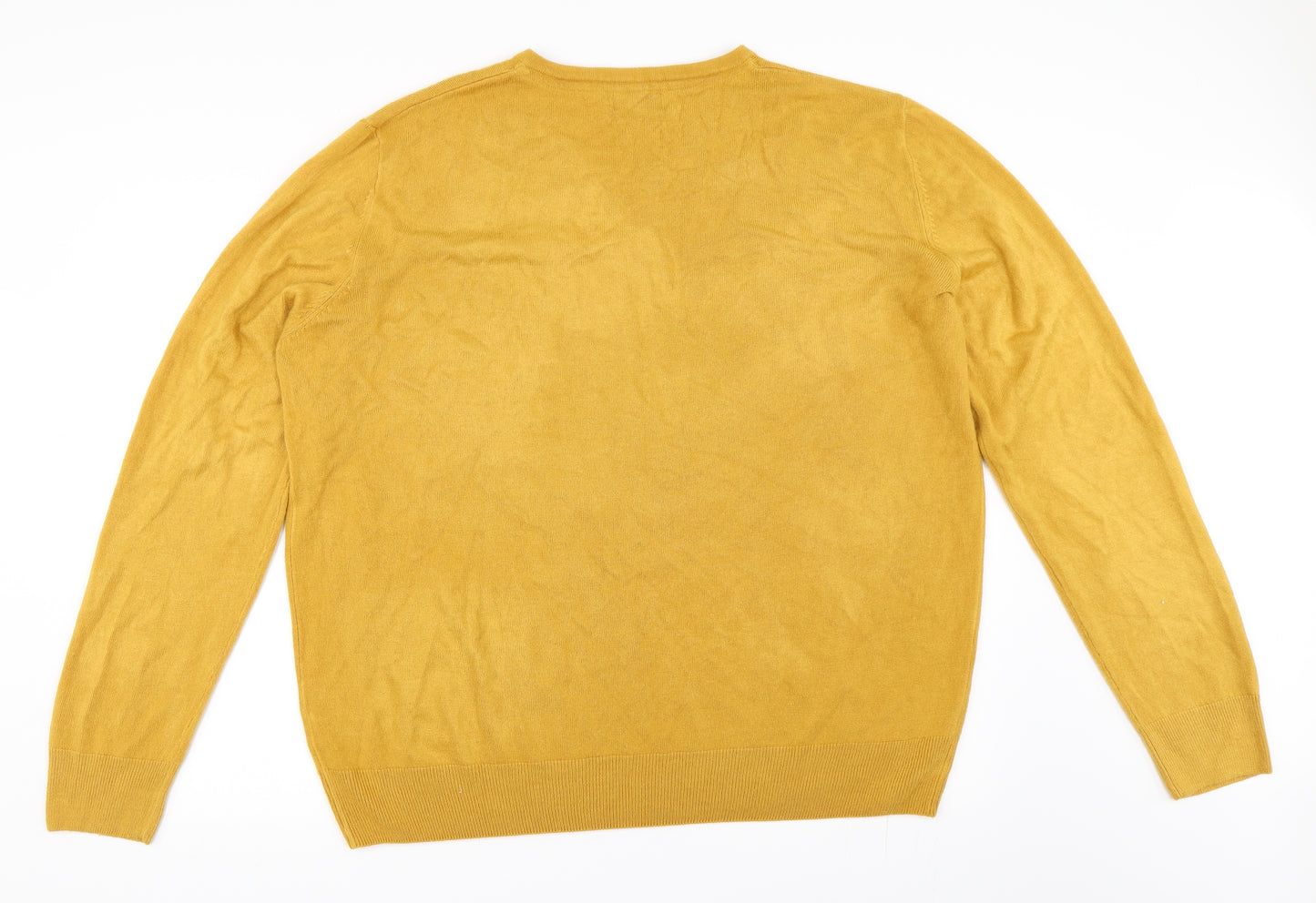 Matalan Mens Yellow   Pullover Jumper Size 2XL